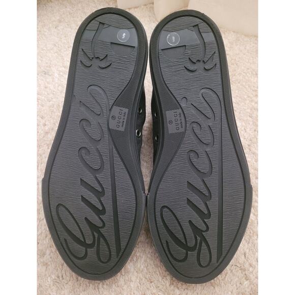 AUTHENTIC GUCCI GG Canvas Sneakers Men's Black 426188 SZ 5 - Picture 3 of 8